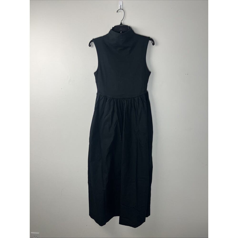 J. Crew Black Midi Dress